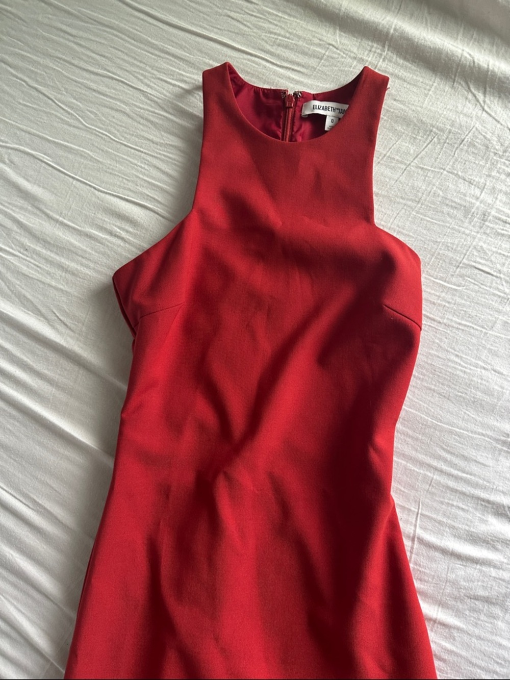 NWOT Elizabeth and James Red Midi Sheath Dress - Picture 7 of 9